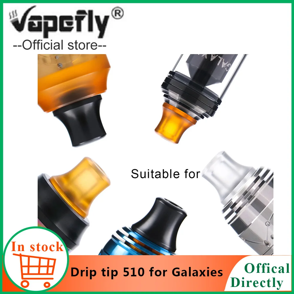 

Original Vapefly Galaxies 510 drip tip fit Vapefly Galaxies RDA Electronic Cigarette Vape 510 Drip tips Vape accessories