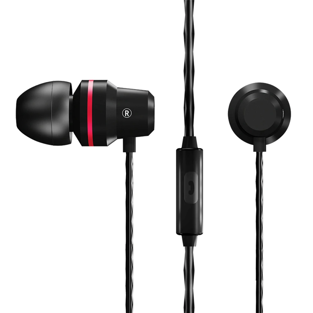 QKZ DM1 3,5 мм проводные наушники, динамические стерео музыкальные наушники, гарнитура с тяжелыми басами, наушники с микрофоном - Цвет: Черный