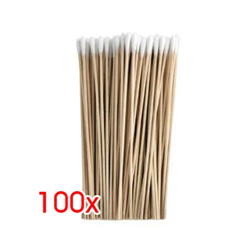 

100Pcs 6 inch Thin Wood Cotton Tipped Applicator for Gun Cleaning New