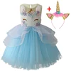 Robe de noël pour enfants | Robe modèle licorne, robe de princesse pour filles de 6-8-10 ans ► Photo 2/6