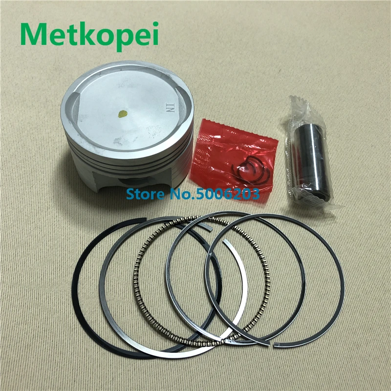 Motorcycle CBF150 piston 57.3 mm bore 14 pin 0.8*0.8*1.5mm ring set kit assembly for Honda 150cc CBF 150 egine spare parts | Автомобили и