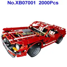 Xb07001 2000pcs technic креативный moc серия мышечный автомобиль строительный блок игрушка