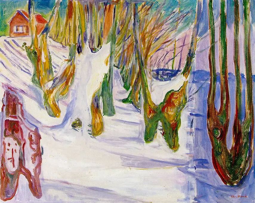 

Oil Painting Reproduction on Linen Canvas,old-trees-1925 by Edvard Munch,Free DHL Shipping,100% handmade,abstract oil painting