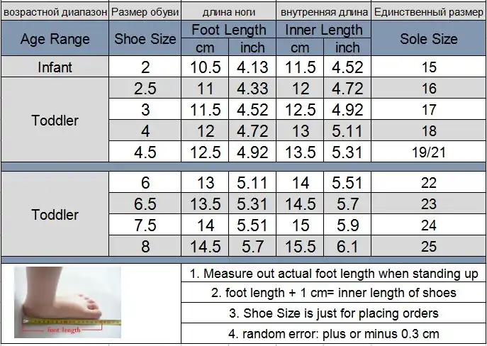 3 Year Old Boy Size Chart