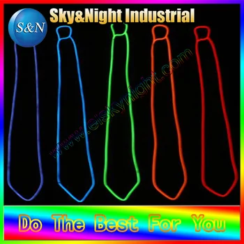 

Novelty /Fashion EL Wire Tie Light Up (Ten colors for choosing)+Free shipping
