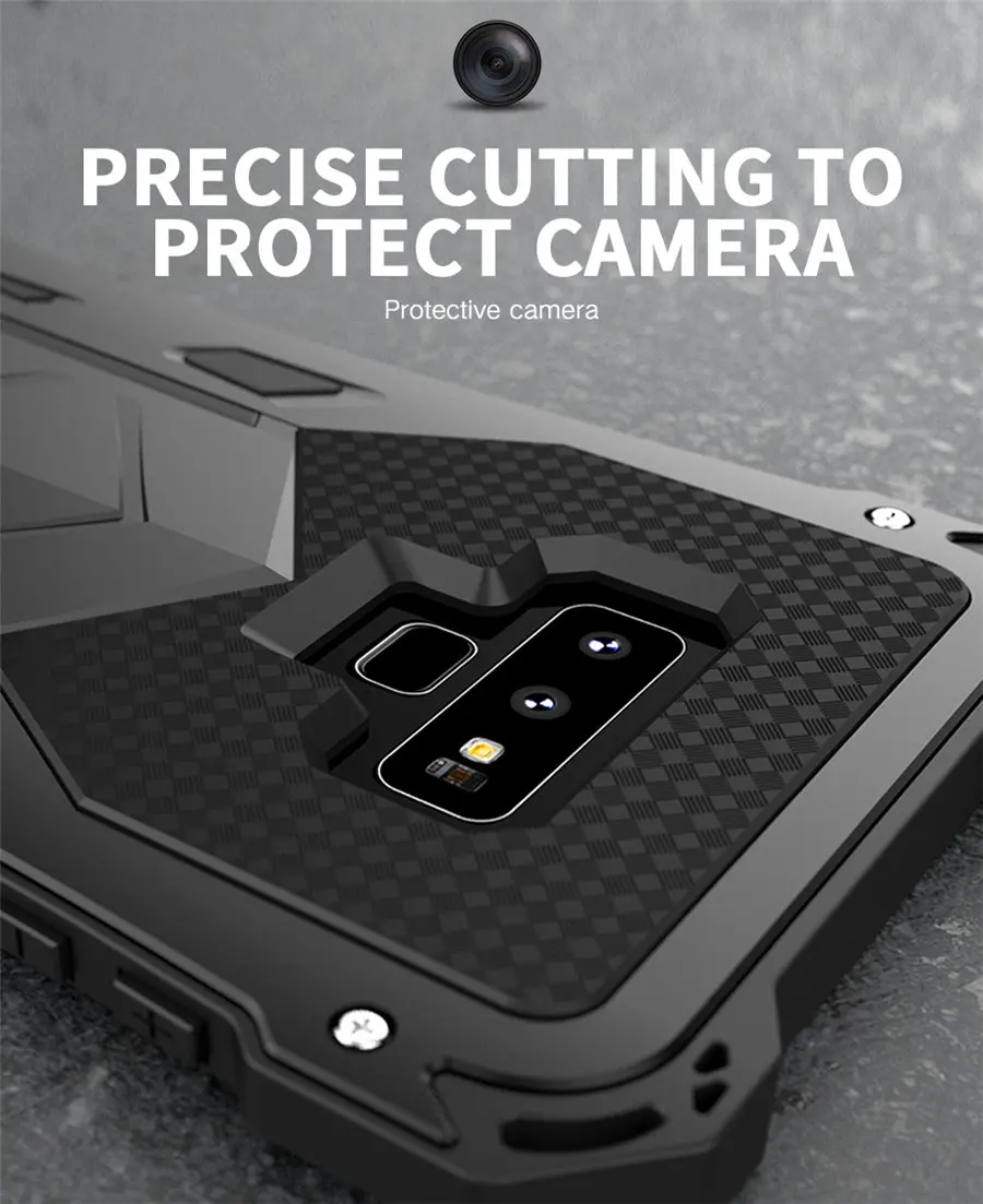 New Heavy Duty Case for Samsung Galaxy Note 9 Doom Armor Metal Case for Samsung Note 9 Original R-just Shockproof Cover (7)