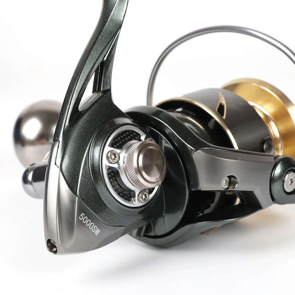 DMK New 800-5000 Size Spinning Fishing Reel 5.2:1/11+1BB Steering-wheel Crap Reel CNC Handle Molinete Para Pesca Crap Reel Peche