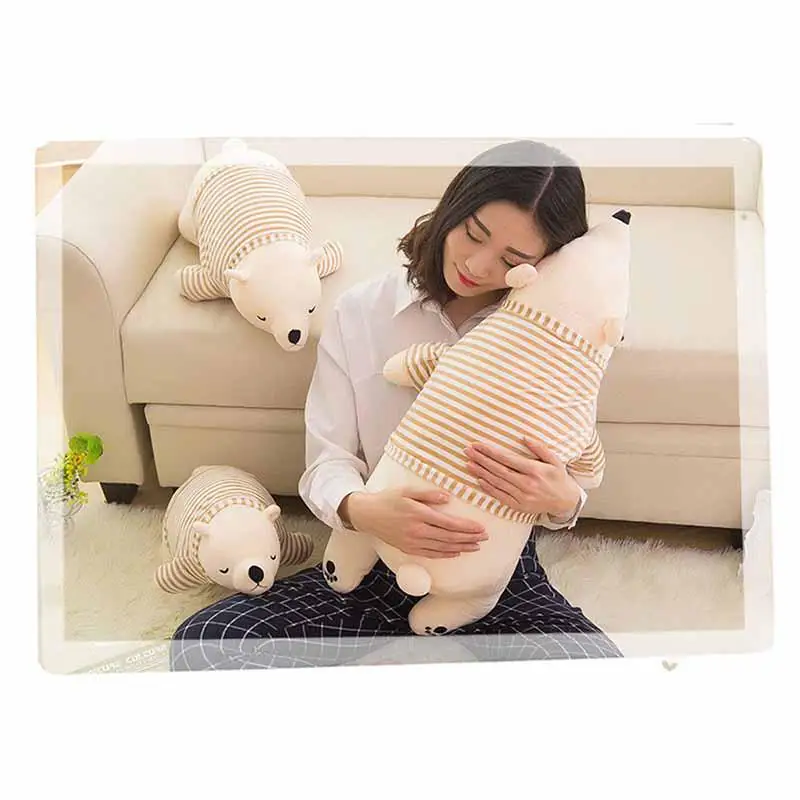 Подарок на день Святого Валентина, детские игрушки, мягкие животные, белый медведь, плюшевая игрушка, кукла, мягкая плюшевая подушка кукла, милая подушка для кровати