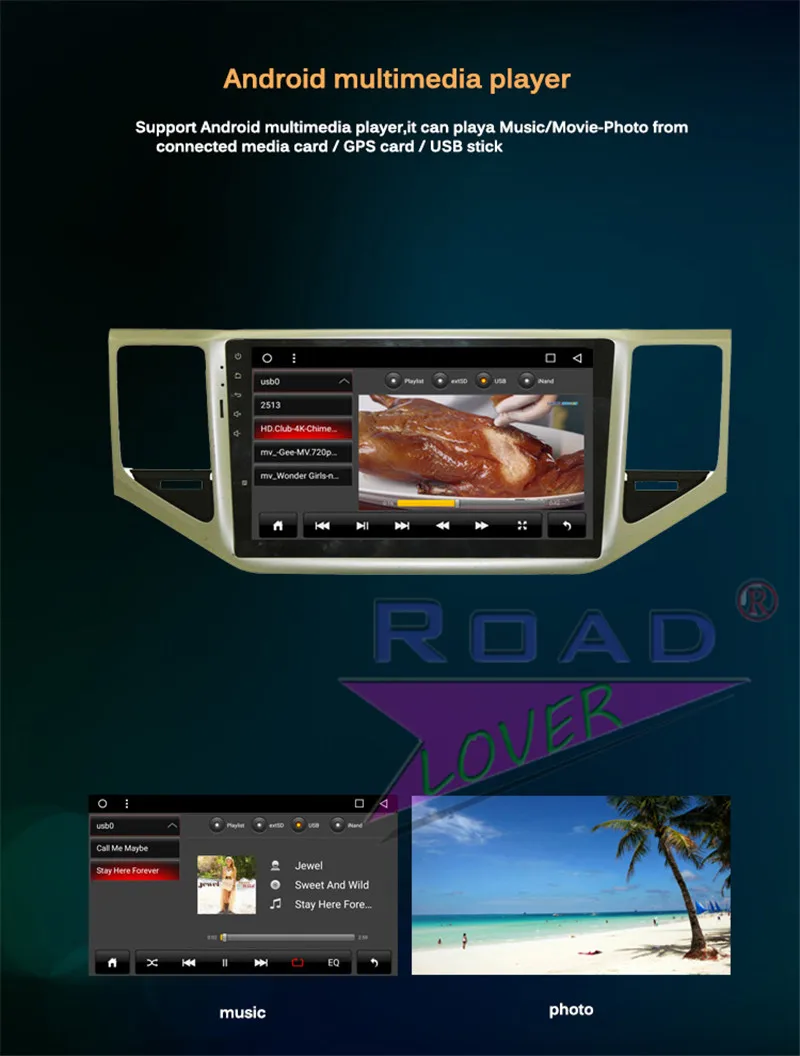 Flash Deal Roadlover Android 8.1Car Multimedia Player Autoradio For VW Sportsvan 2016 Stereo GPS Navigation Magnitol Double Din MP3 NO DVD 18