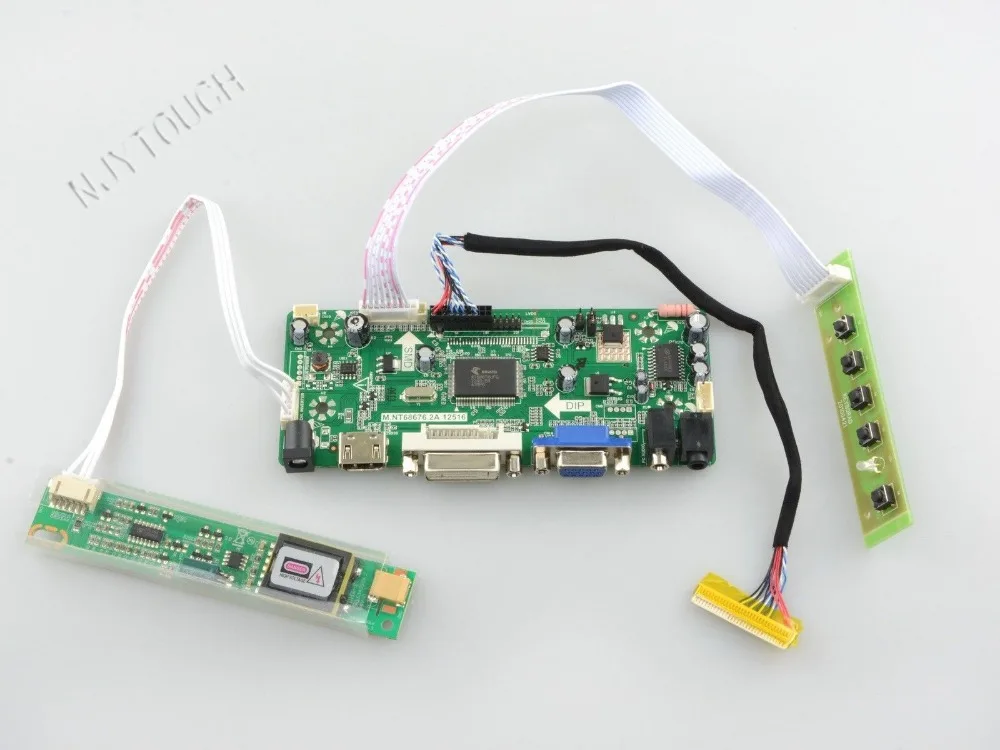M NT68676 2A HDMI DVI VGA AUDIO LCD Controller Board HDMI for LP171WP7 TLB1 1440x900 17