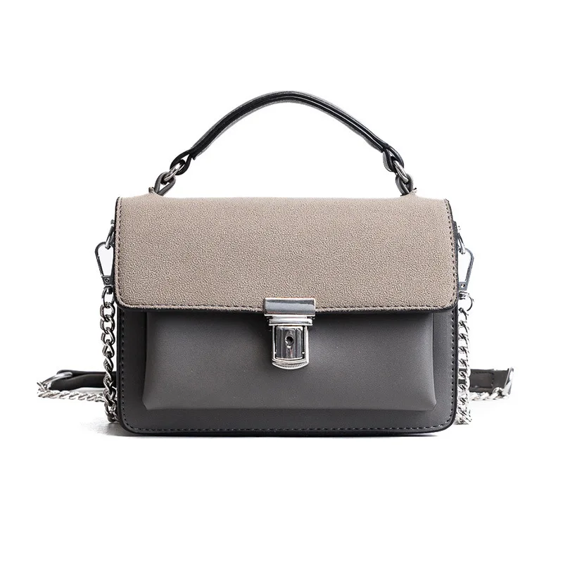 

HANSOMFY fashion buckle matte handbags wild small square bag women's portable shoulder bag, high-quality, Messenger bag