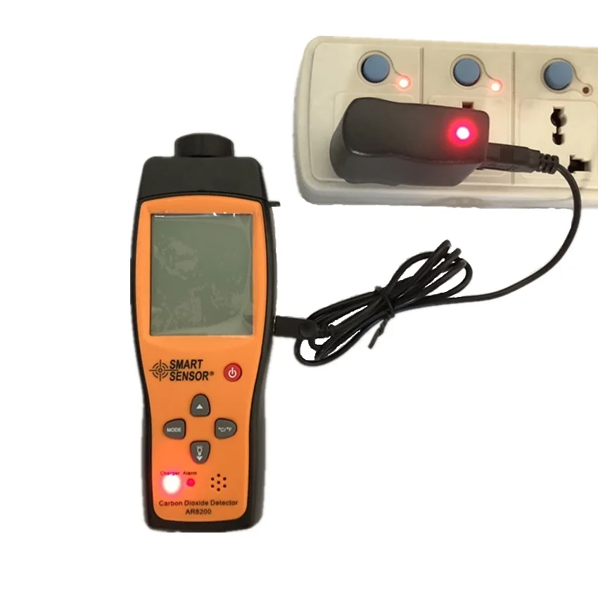 350~9999PPM Gas Analyzer AR8200 Handheld Carbon Dioxide Meter with Portable CO2 Gas Detector Tester Gas Analyzer 350~9999PPM Gas Analyzer AR8200 Handheld Carbon Dioxide Meter with Portable CO2 Gas Detector Tester Gas Analyzer