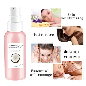 

Cold Pressed Coconut Oil Body Massage Relaxation Oil Organic Extra Virgin Coconut Oil for Skin Hair Care Control Makeup Remover