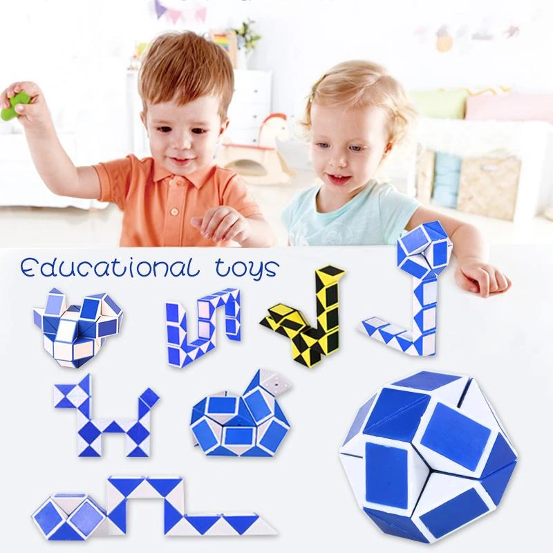 

1/3pcs Educational Toys Snake Magic Variety Popular Twist Kids Game Transformable Gift Puzzle Great For Releasing Stress