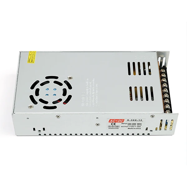 

High quality 12V 30A 21.5*11.4*5cm 3D Printer Switching Power Supply With LED & Dual Input