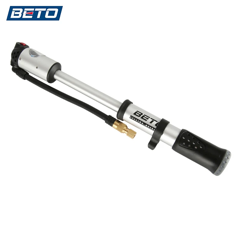 BETO портативный ручной мини насос для шин вилка воздушный насос велосипедный насос шланг с манометром 300 фунтов/кв. дюйм велосипедный насос высокого давления MP-036 AV/FV