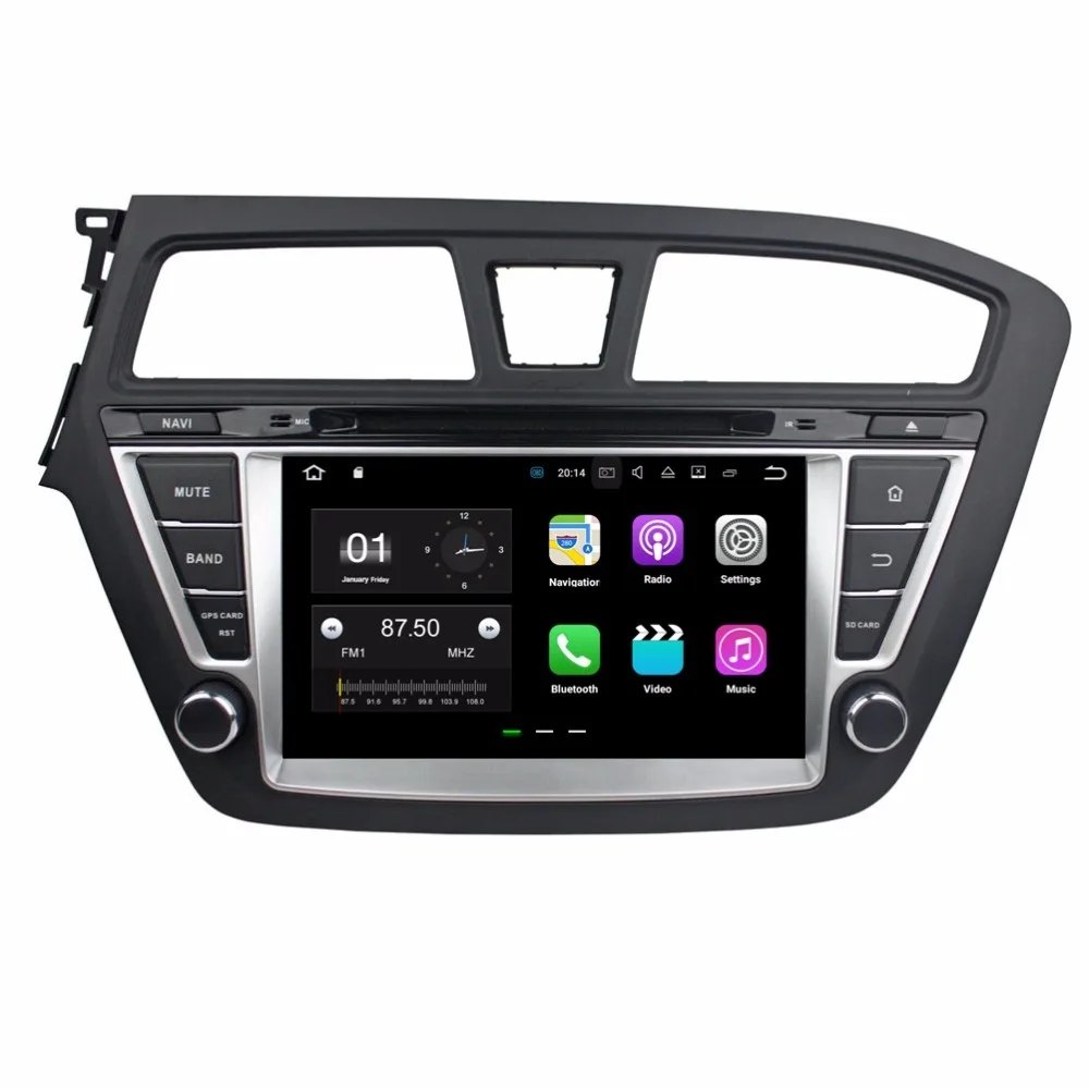 2GB RAM Quad core 2 din 8 Android 7 1 Car DVD Player for Hyundai I20