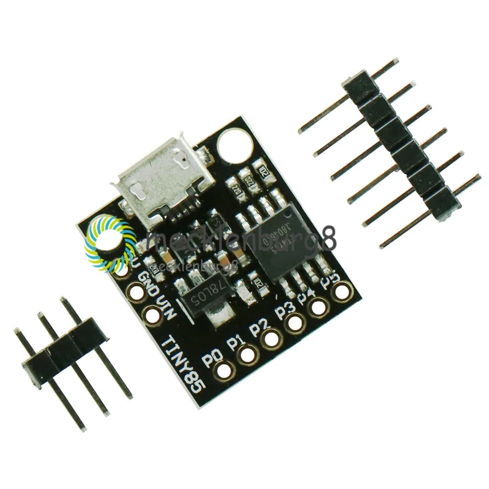 

Плата разработки ATtiny ATtiny85 Digispark Kickstarter Micro USB, модуль для микроконтроллера низкой мощности Arduino IIC I2C TWI SPI