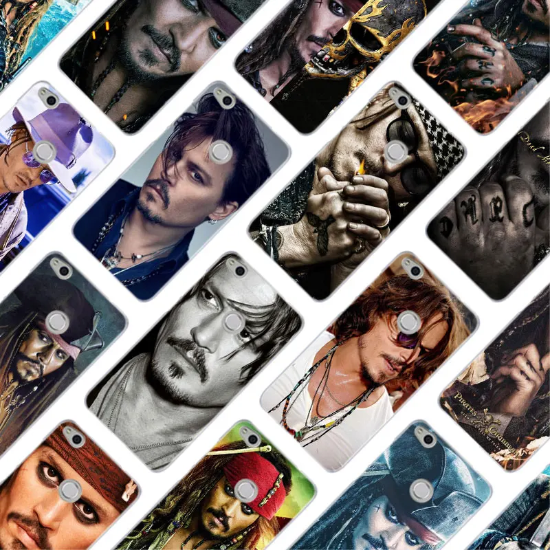 

MLLSE Pirates of the Caribbean Johnny Depp Case Cover for Huawei NOVA 3 3i 4 Honor V20 8X 8A 7A Pro 7X 7C 7i 8 9 10 Lite Play