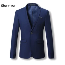 Мужской Блейзер мужской костюм 5 цветов Повседневная куртка Terno Masculino новейший дизайн пальто блейзеры мужская одежда размера плюс M-6XL