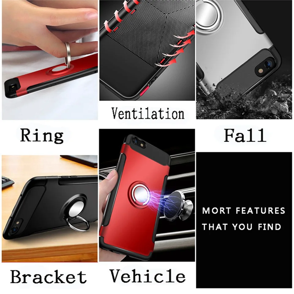 for Xiomi Cases Xiaomi Redmi 5 Plus Case Ring Coque Cover for Xiaomi Redmi Note 4x 4a 3s 3 4 pro 5a prime Mi 6 A1 Mix 2 2s Case (8)