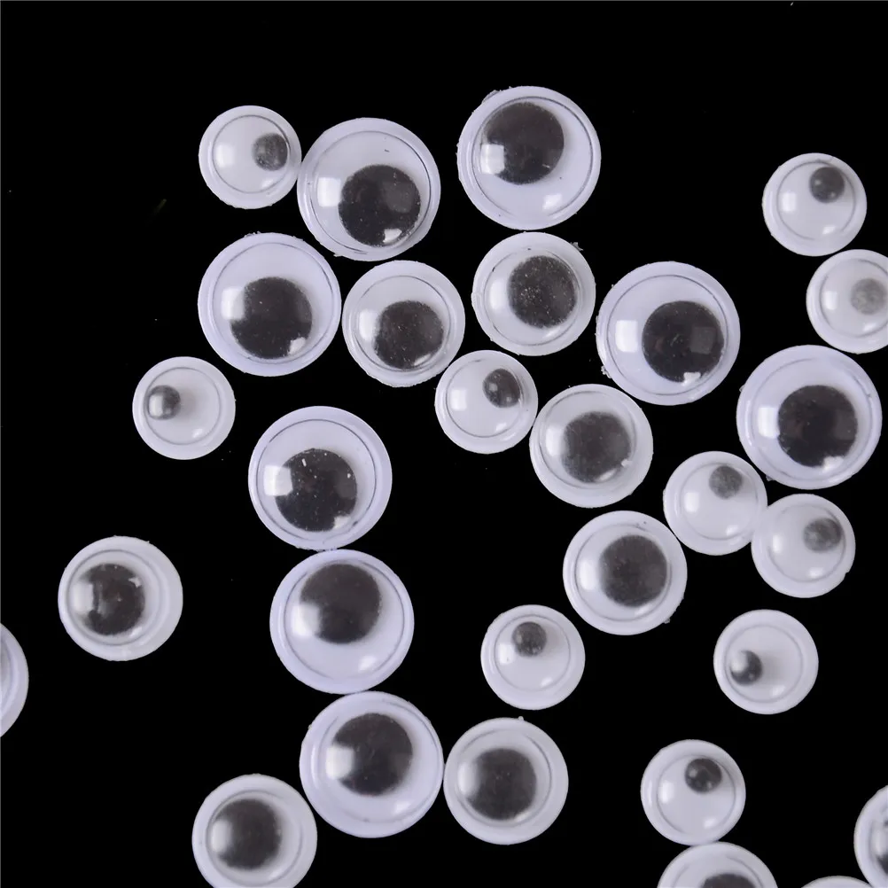 

100 PCS Creative gift 5mm/6mm/7mm Not Self-adhesive Dolls Eye For Stuffed Toys Dolls Googly Black Eyes For Doll Accessories