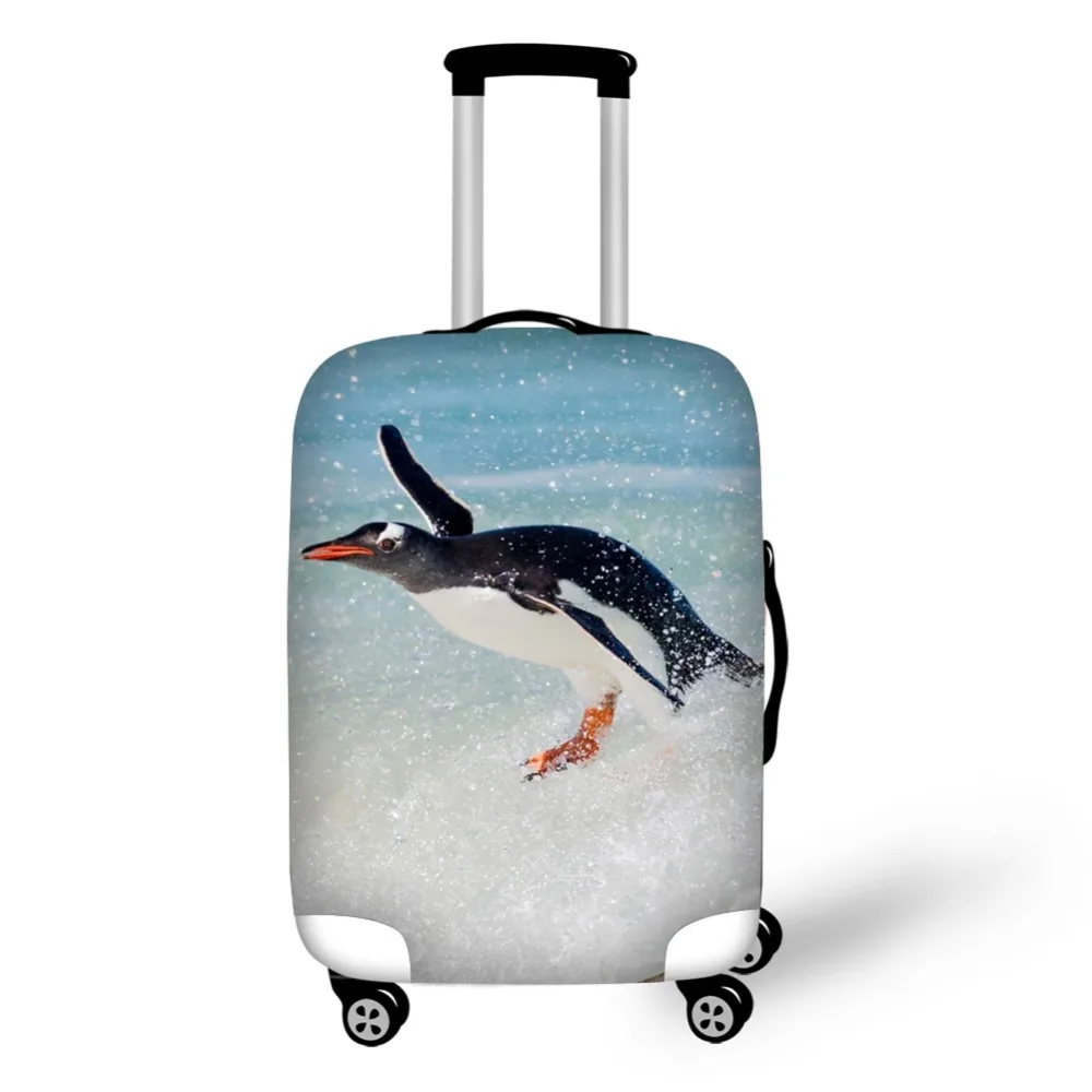 Animal Penguin travel accessories suitcase protective covers 18-30 inch elastic luggage dust cover case stretchable bag Animal Penguin travel accessories suitcase protective covers 18-30 inch elastic luggage dust cover case stretchable bag