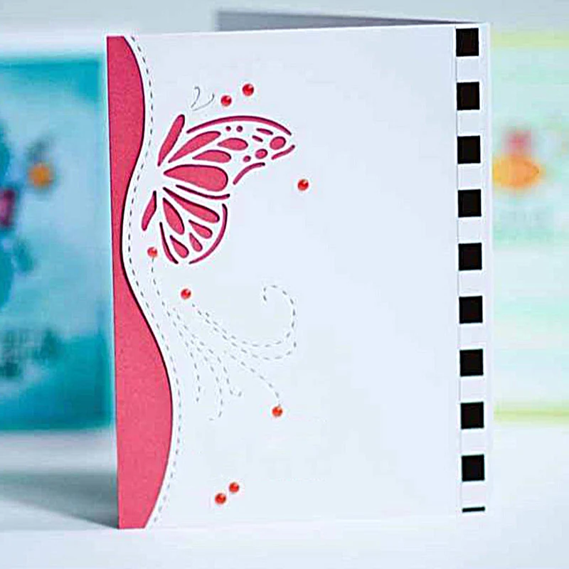

DIY Beautiful Craft Cutting Dies Butterfly Envelope greeting card Metal Stencil Card Scrapbooking Album Book Embossing 130x55mm