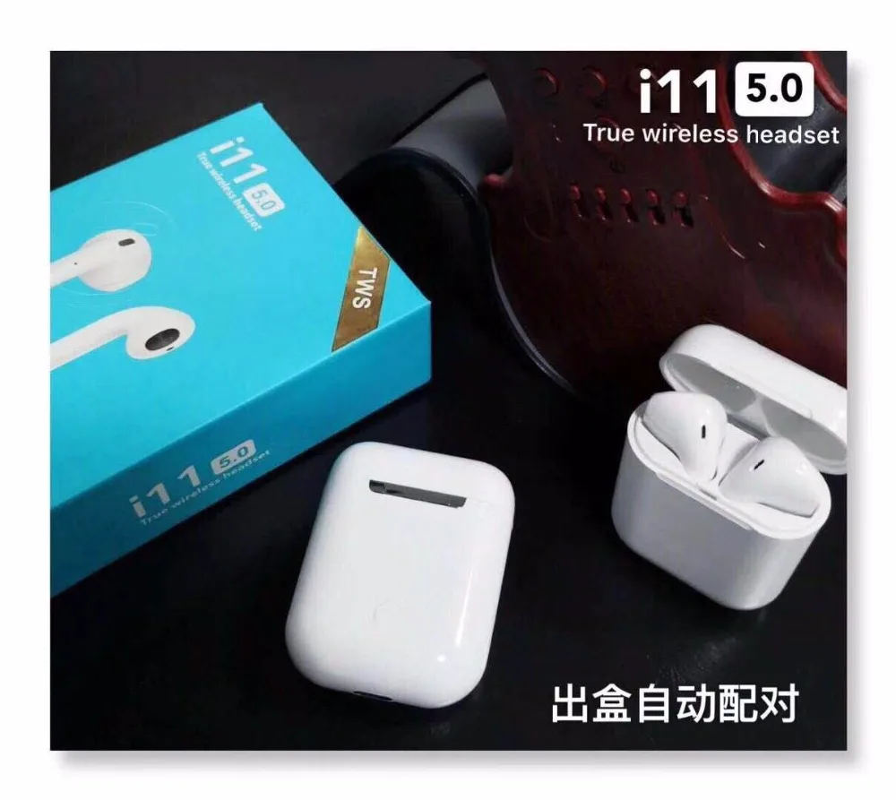 Wireless headset i11 Bluetooth Tws 5.0 wireless charging touch binaural sports earbug for iOS smart Android phone Wireless headset i11 Bluetooth Tws 5.0 wireless charging touch binaural sports earbug for iOS smart Android phone