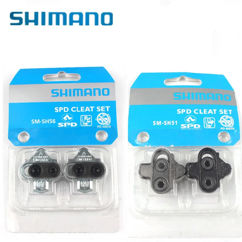 

SPD SM-SH51 SM-SH56 Shimano Cleats Pair Single Release/Multi-Release Pedal Cleats w/Cleat Nut Plates Float Mountain sh51 sh56