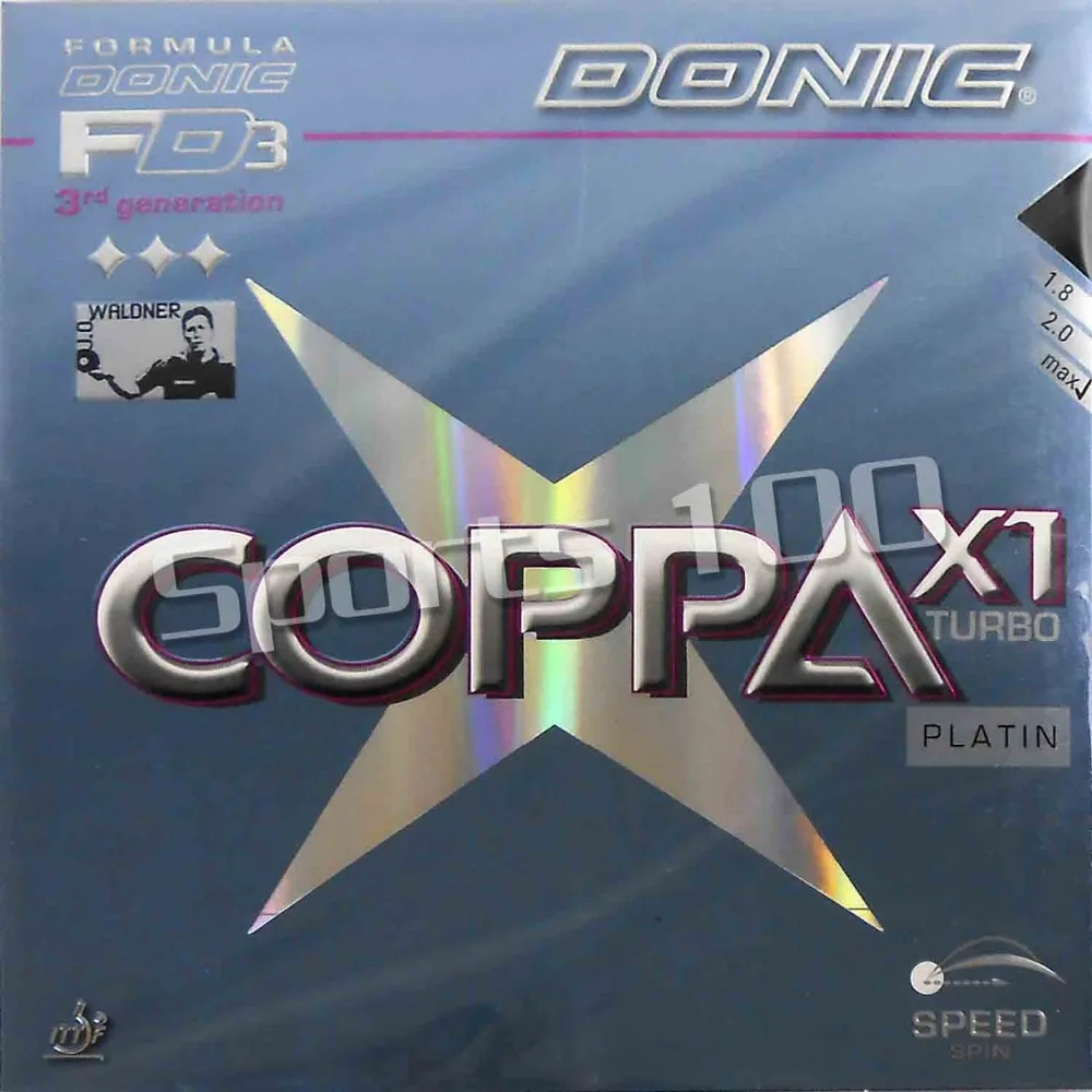 2Pieces  Donic COPPA PLATIN TURBO X1 X-1  X 1 12088# Pimples in Table Tennis Ping Pong Rubber With Sponge