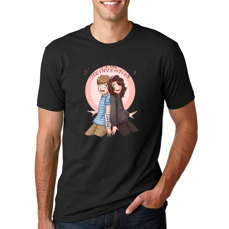 

2018 New Vogue T Shirt Dear Evan Hansen T-Shirt Cotton Summer Style Tops Tee Shirt For Men Basic White