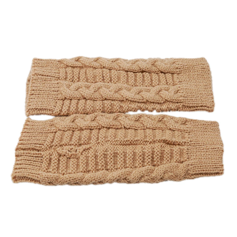 Вязаные длинные перчатки женские теплые вышитые зимние перчатки без пальцев перчатки для женщин и девушек Guantes Invierno Mujer Luvas