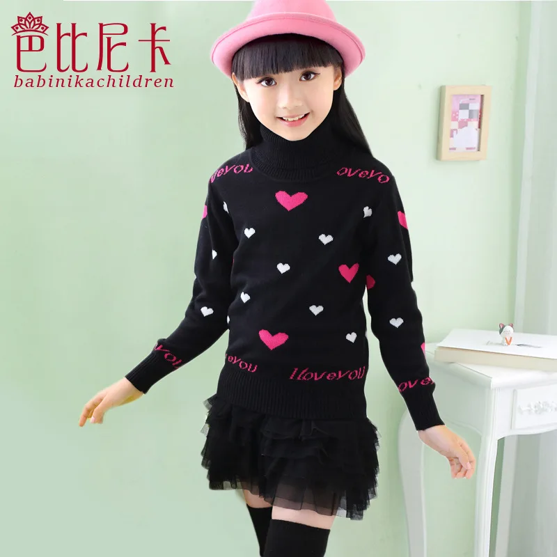 Free shipping Children clothes kids New Casual Girls Full Sweaters Autumn winter baby clothes girls cardigan