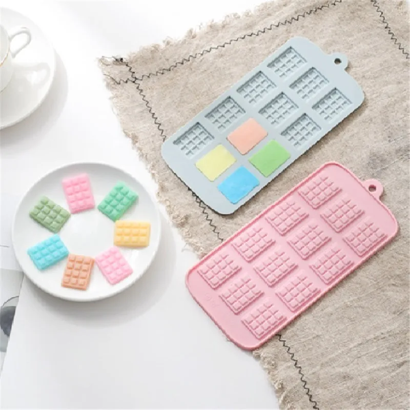 

22.5x10.6x0.5cm Chocolate Shaped Silicone Mold Baking Cake Decorating Tools Handmade Fondant Mold DIY Soap Mould