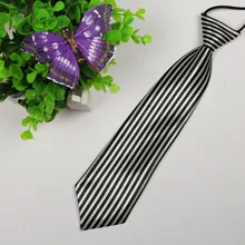 Размер: 28 см* 7 см Черно-белые полосатые детские галстуки Повседневные детские галстуки Новое поступление модные оптом