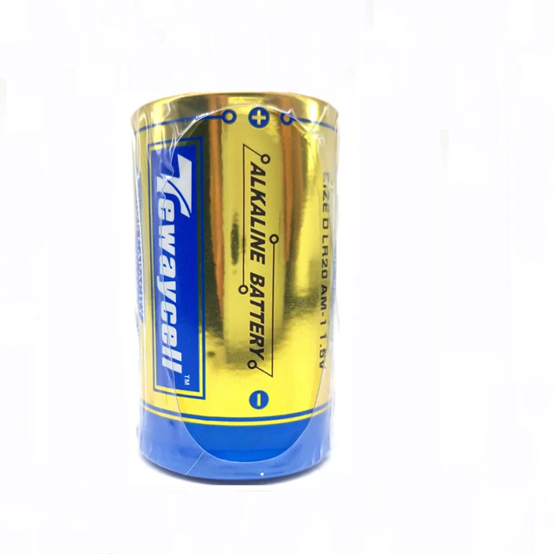 Dry battery no rechargeable D size LR20 1.5V D alkaline battery with blister card packing