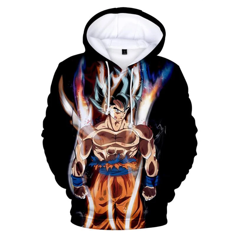 Anime Hoodie Dragon Ball Z Pocket Hooded Sweatshirt Kid Goku 3D Hoodies Pullovers Men Women Long Sleeve Outerwear Poleron Hombre - Цвет: 005