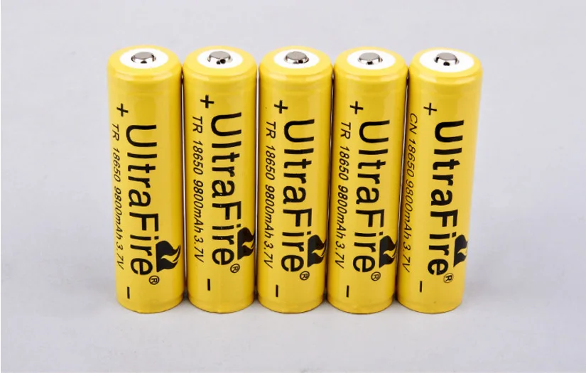 18650 литиевая батарея 3,7 V 9800mAh высокой емкости для фонарика и электронной игрушки литиевая батарея
