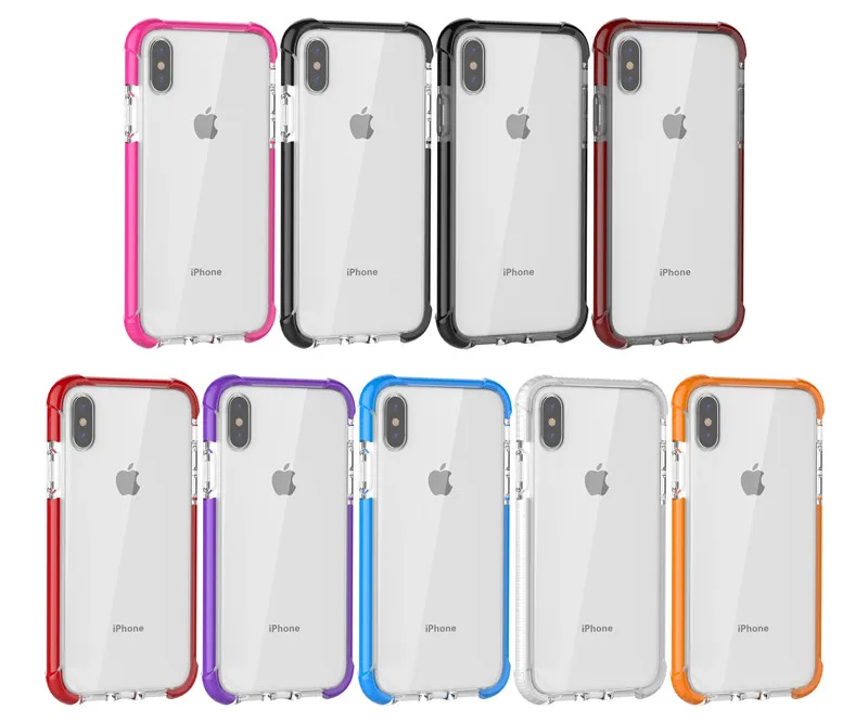 

Anti-knock Acrylic Cases for Iphone Xs Max Clear Back Cover Phone Bag for Iphone Xr Protective Phone Cases Fundas Coque Bumper