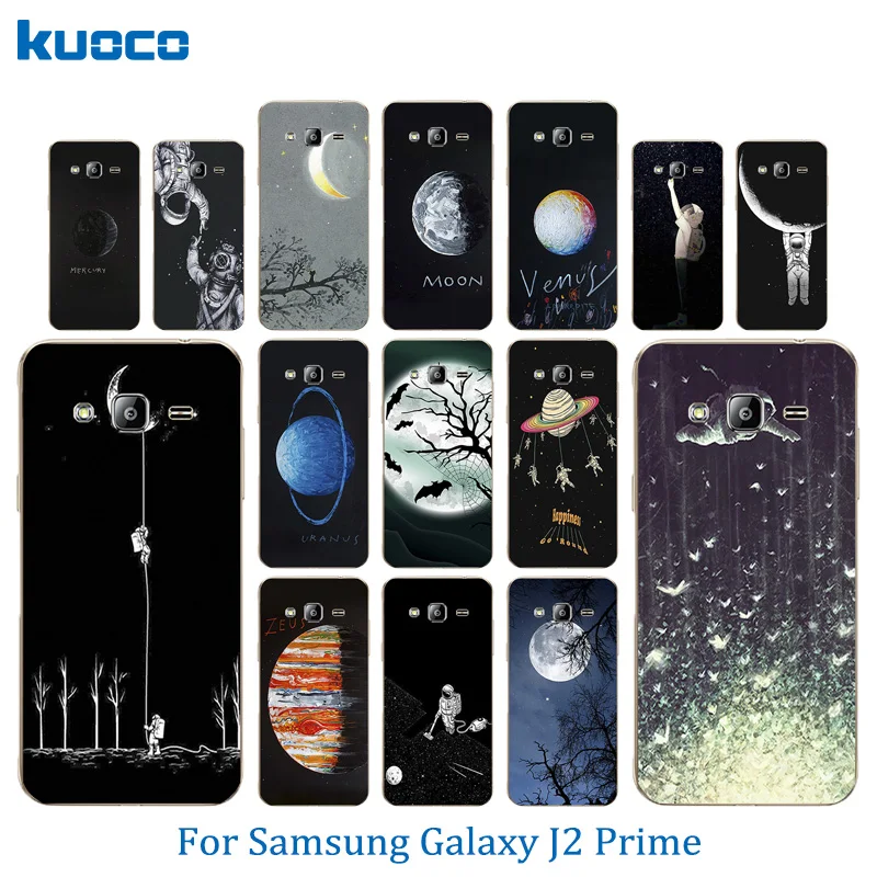 5.0 inch For Samsung Galaxy J2 Prime Silicone Soft Space Moon Pattern Cover for SM-G532F G532 Luxury Phone Case |