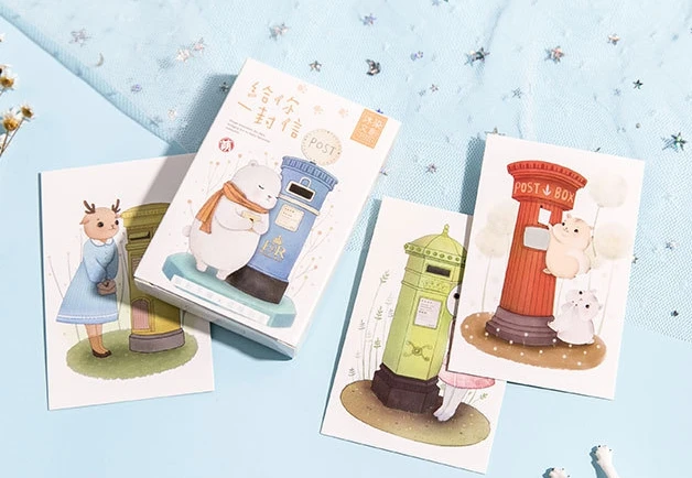

87mm*57mm send letter paper greeting card lomo card(1pack=27pieces)