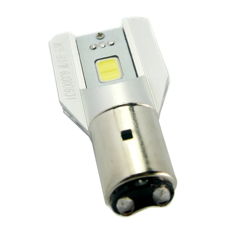 1 шт. мотоцикла светодиодный налобный фонарь BA20D Высокий Низкий 6WX2 800LM COB DC6V ~ 80V 6500K