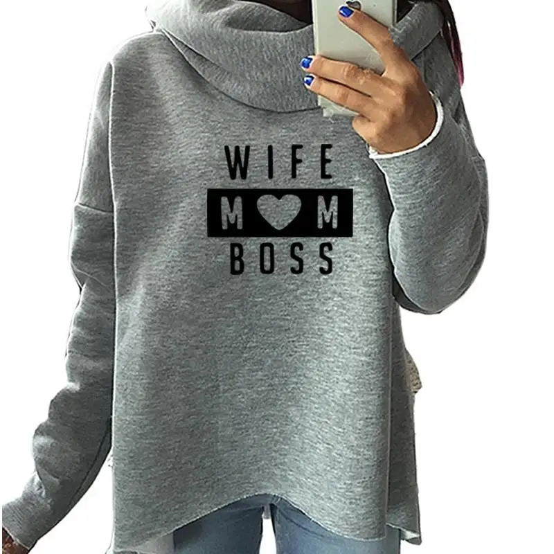 wife mom boss hoodie