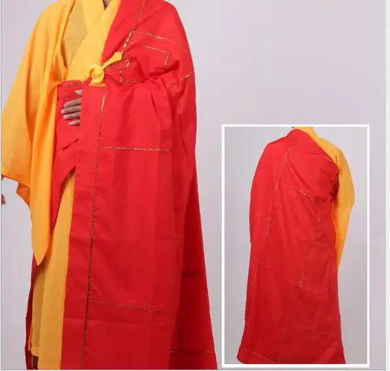 Новый унисекс буддийские костюм священника из мультфильма «Холодное сердце» медитации монашеские одежды храм Шаолинь монах одежда Кунг