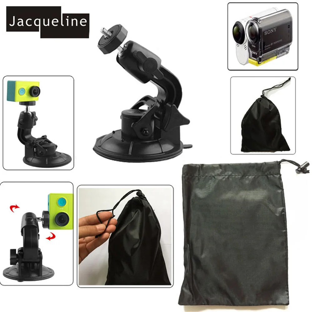 

Jacqueline for Car Suction Cup Car Sucker Holder for Sony Action Cam AS200 FDR-X1000V W 4K AS30V AS100V AZ1 for yi action