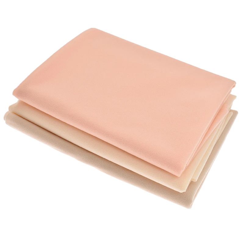 

Lychee Life Half Meter Khaki Doll Skin Fleece Fabric Polyester Sewing Patchwork Cloth DIY Clothing Factory Home Doll Making