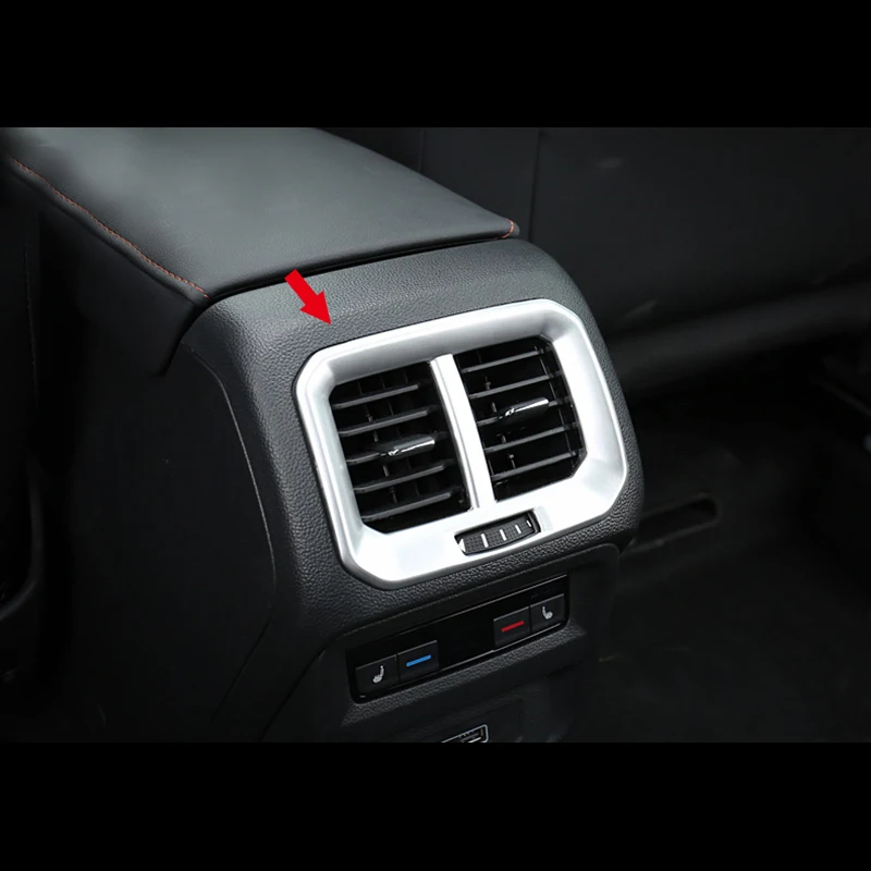 

Автомобильная задняя панель Tiguan mk2 2017 2018, Матовая рамка из АБС-пластика для вентиляционного отверстия, аксессуары для укладки