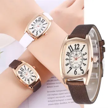 

Square Ladies Wrist Watches Top Brand Luxury Female Clock Glitter Leather Watch Women Quartz Watches Bracelet Montre Femme 2019