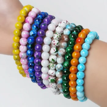 

Hot Selling Women Fashion Handmade Loose Spacer Beads Stretch/Elastic Beads Charms For Bracelets & Bangles Jewelry Bijoux